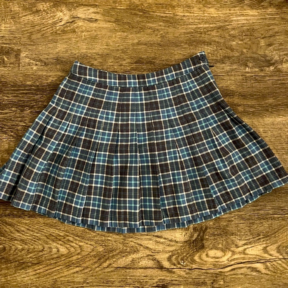 Aeropostale Navy/Blue Pleated Skirt